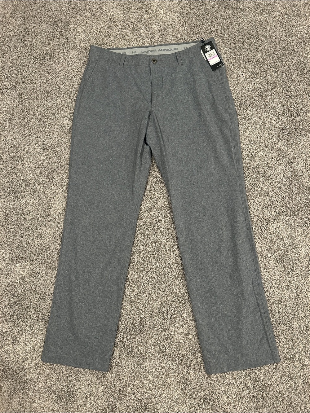 Under Armour Men’s Gray Straight Golf Pants 38
